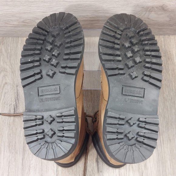 EK Eurbak Men Adult Insulated Water Oil Resistant Leather Ankle Work Boot Brown - Picture 12 of 12